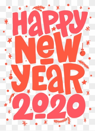 Happy New Year 2020 Png Text Clipart