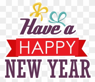 Happy New Year Text Png Clipart