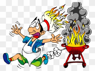 Family Bbq Clipart - Can T Cook Cartoon - Png Download
