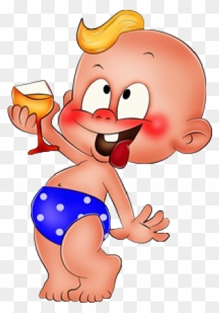 Funny Baby Boy Cartoon - Funny Baby Clip Art - Png Download