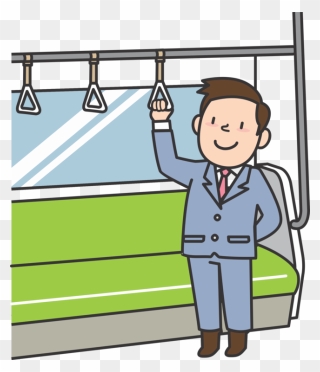 Standing,human Behavior,boy - Take The Subway Clipart - Png Download