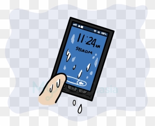 Palm Sweating Wet Screen - Gadget Clipart