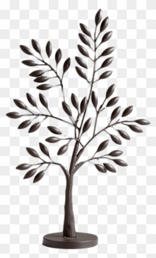Tree Black And White Clipart Small - Small Tree Black And White - Png Download