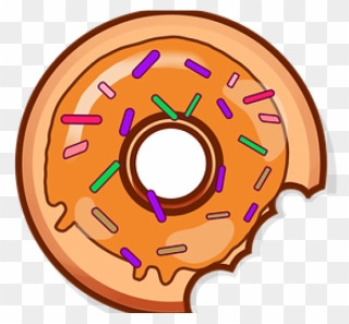 Bitten Donut Clipart - Png Download