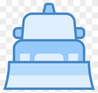This Icon Depicts A Snow Plow Truck - Icon Clipart