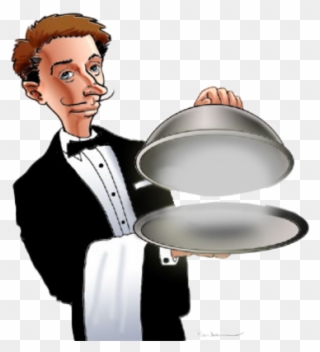Snooty French Waiters Sneering At You - French Waiter Png Clipart
