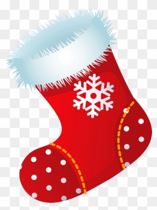 Santa Socks Clipart - Christmas Sock Clipart Png Transparent Png