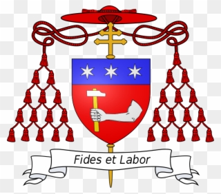 The Arms Of Luigi Cardinal Maglione - Maurice Couve De Murville Bishop Coat Of Arms Clipart