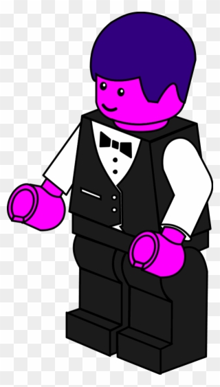 Lego Town Waiter Vector Svg Clipart Png Download Free - Lego Clipart Transparent Png
