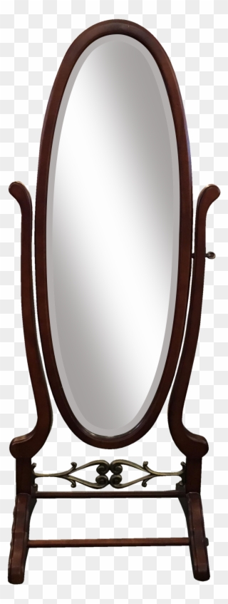 Mahogany Oval Chairish - Mirror Clipart
