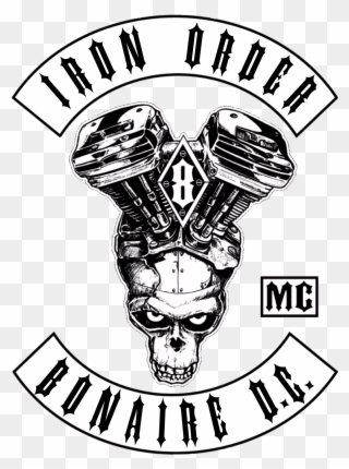 Png Free Biker Drawing Motorcycle Club - Iron Order Mc Clipart