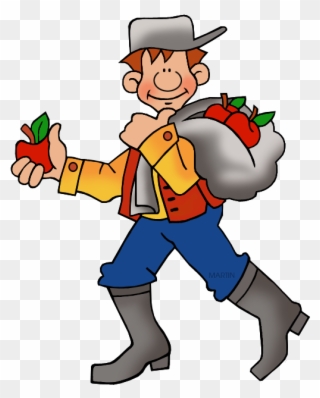Johnny Appleseed Free Clipart - Png Download