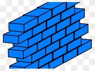 Blue Wall Cliparts - Brick Wall Clipart - Png Download