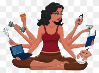 Image - Woman With Many Hands Clipart