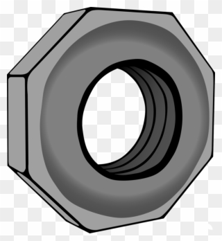 Nut Bolt Hexagon Screw Computer Icons - Bolt And Nut Clip Art - Png Download
