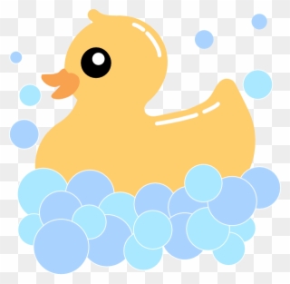 Rub Duck Bubbles Clip Art At Clker - Cartoon - Png Download
