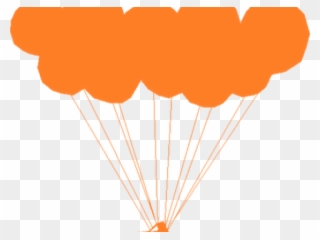 Drawn Balloon String Clipart - Globo Naranja Sin Png Transparent Png