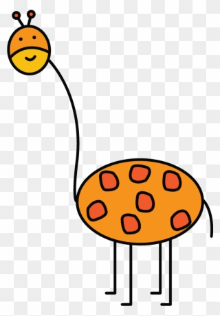Collection Of Free - Giraffe Drawing Easy For Kids Clipart