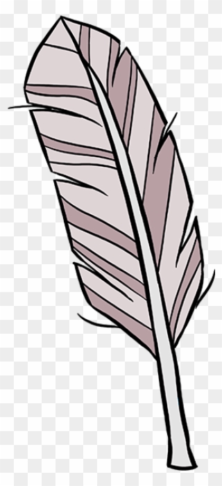 How To Draw Feather - Draw Feather Clipart