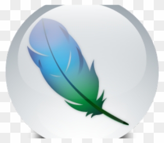 Photoshop Clipart Blue Feather - Adobe Photoshop - Png Download