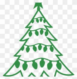 Pine Tree Clipart File - Simple Christmas Tree Svg - Png Download