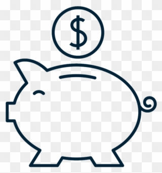 #4 It's Only Seven Bucks - Piggy Bank Outline Clipart
