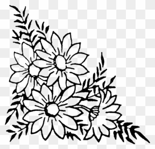 Free Free 271 Svg Corner Flower Border Design Drawing SVG PNG EPS DXF File