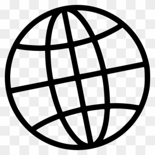 Globe Internet Comments - Png Url Icon White Clipart
