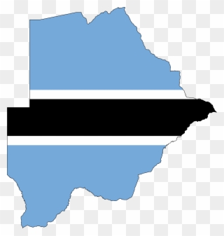 Botswana Communications Regulatory Authority Has Been - Botswana Map And Flag Clipart