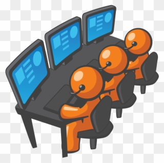 Computer & Tech Services - Call Center Seats Cartoons Clipart
