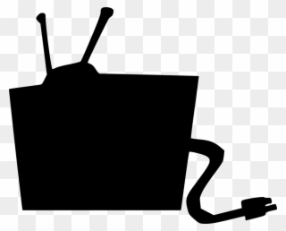 Television Computer Icons Black And White Download - Television Clipart