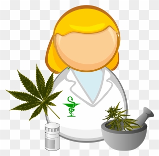 Medical Cannabis Medical Prescription Pharmacist Medicine - Clipart Pharmacist - Png Download