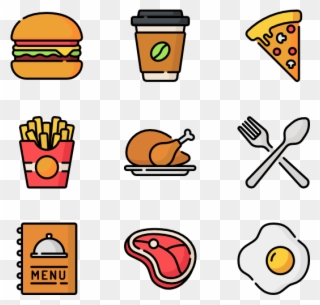 Fries Vector Cartoon - Icon Clipart