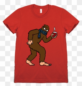 Hipster Sasquatch T-shirt - Want To Die Shirt Clipart
