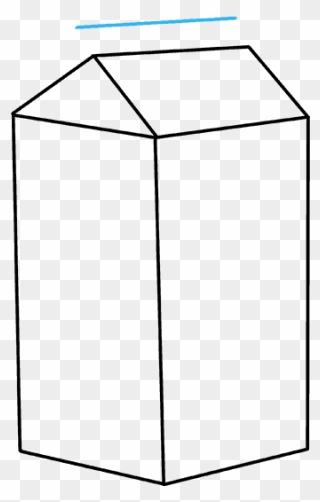 How To Draw Milk Carton - Simple Milk Carton Drawing Clipart