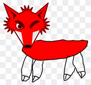 Red Fox Clipart Http Www Clker Com Clipart Red Fox - Red Fox Head Cartoon - Png Download