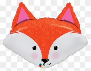 Transparent Cute Woodland Creatures Clipart - Fox Head Balloons - Png Download