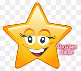 Thanks For The Add - Star Smiley Png Clipart