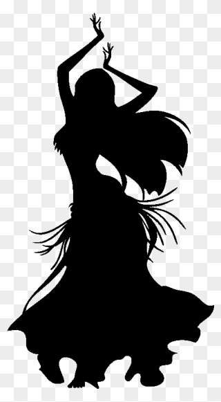 Belly Dance Silhouette Clipart