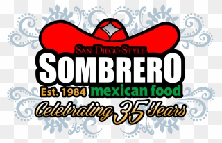 Transparent Sombrero Png - Mexican Food Clipart