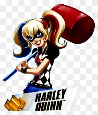 Transparent Supergirl Clipart - Harley Quinn Dc Superhero Girls - Png Download