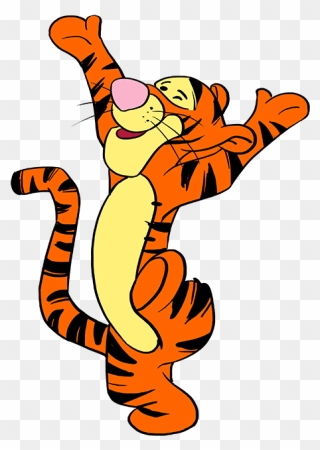 How To Draw Tigger - Easy Tigger Drawing Clipart