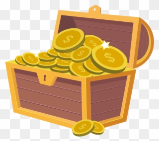 Treasure Chest Full Of Money - Treasure Clip Art - Png Download
