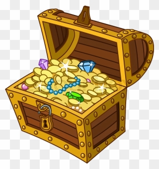 Cartoon Pirate Treasure Chest Clipart