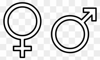 Open Pluspng - Com - Male Female Symbols White Clipart