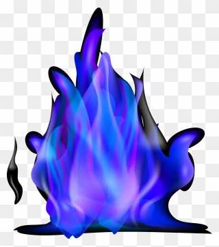 Flame Combustion Purple Clip Art - Blue Purple Fire Png Transparent Png