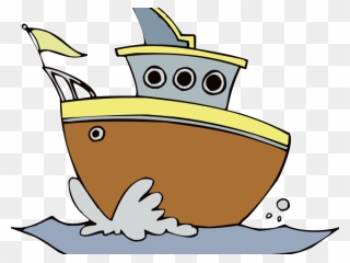 Moving Boat Cartoon Clipart