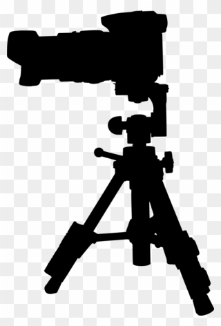 Photography - Clipart Camera On Tripod - Png Download