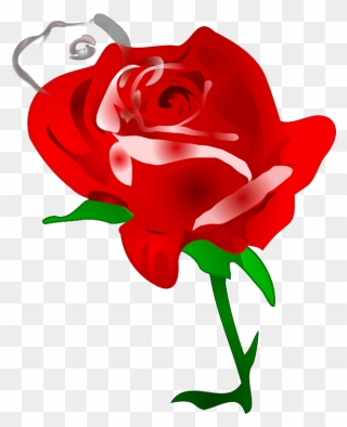 Cartoon Red Rose Clipart
