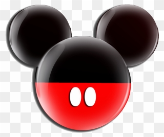 Mickey Mouse Minnie Mouse Logo Clip Art - Mickey Mouse Black And Red - Png Download
